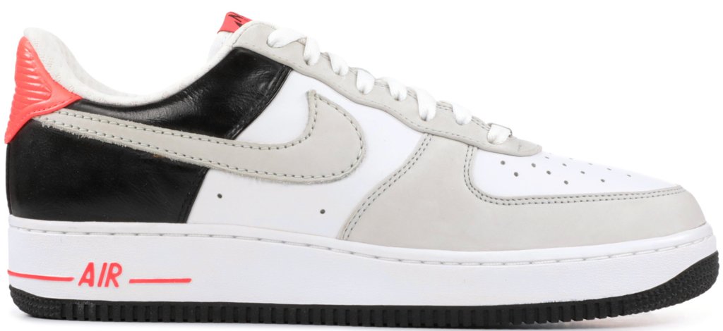 Nike Air Force 1 Low Premium Infrared White/Neutral Grey-Black-Infrared (318775-101)