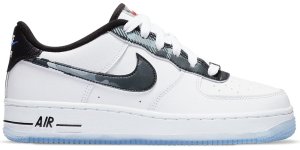 Nike Air Force 1 Low Remix White (GS) White/Black-Pure Platinum-Metallic Silver (DB2016-100)