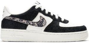 Nike Air Force 1 Low Snakeskin (GS) Summit White/Black (820438-111)