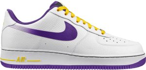 Nike Air Force 1 Low Snakeskin Lakers White/Court Purple-Tour Yellow (488298-143)