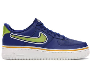 Nike  Air Force 1 Low Sport NBA Deep Royal University Gold Deep Royal/University Gold-Off White (AJ7748-400)