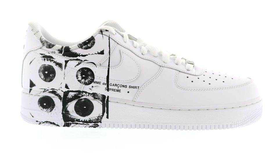 Nike Air Force 1 Low Supreme Comme des Garcons Shirt White/White-White (923044-100)