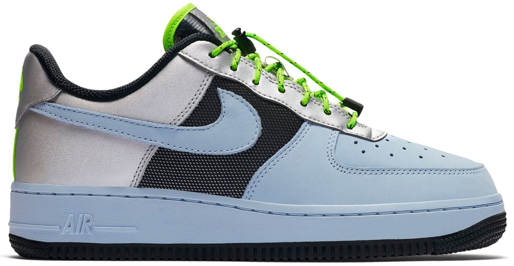 Nike Air Force 1 Low Toggle Celestine Blue (W) Celestine Blue/Black-Electric Green-Metallic Silver (CN0176-400)