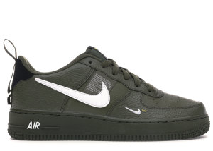 Nike Air Force 1 Low Utility Olive Canvas (GS) Olive Canvas/Black-White-Tour Yellow (AR1708-300)