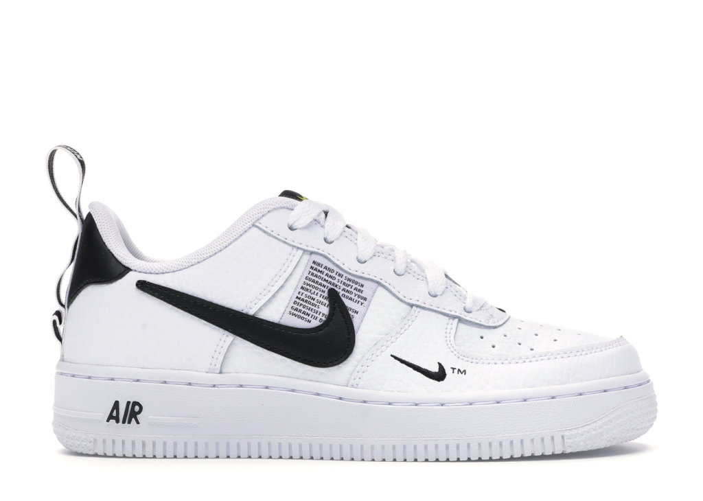 Nike Air Force 1 Low Utility White Black (GS) White/White-Black-Tour Yellow (AR1708-100)