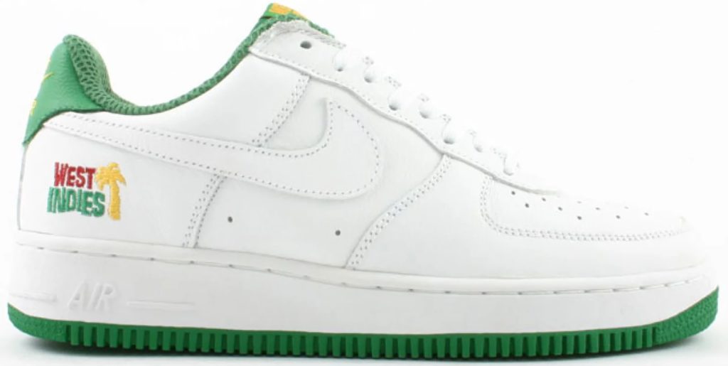 Nike Air Force 1 Low West Indies White/White-Classic Green (624054-111)