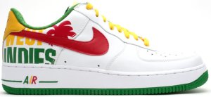 Nike Air Force 1 Low West Indies 4 White/Varsity Red-Classic Green-Varsity Maize (313641-161)