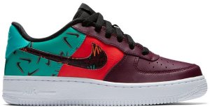 Nike Air Force 1 Low What The 90s (GS) Bordeaux/Hyper Jade-Total Orange-Black (AT3407-600)