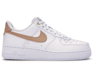 Nike Air Force 1 Low White Vachetta Tan White/Black-Metallic Gold-Vachetta Tan (CU6675-100)