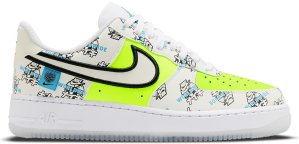 Nike Air Force 1 Low Worldwide Katakana White/White-Black-Volt-Blue Fury (DA1343-117)