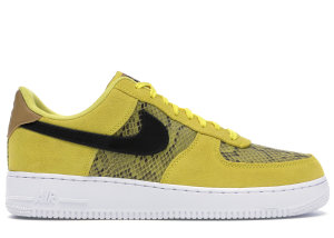 Nike Air Force 1 Low Yellow Snakeskin Yellow/Black-White (BQ4424-700)