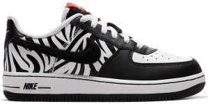 Nike Air Force 1 Low Zebra (PS) White/Black (CU8428-100)