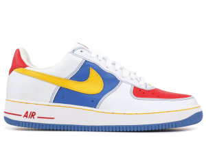 Nike Air Force 1 Low remix Da Kix White White/Varsity Maize/Sports Red (307334-171)