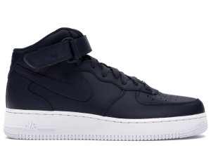 Nike Air Force 1 Mid 07 Obsidian Obsidian-White Obsidian/Obsidian-White (315123-415)
