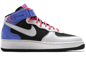 Nike Air Force 1 Mid Baltoro Black/Neutral Grey-Varsity Royal-Flamingo (316670-001)