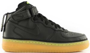 Nike Air Force 1 Mid Black Gum Volt (GS) Black/Black-Gum Light Brown-Volt (820342-004)