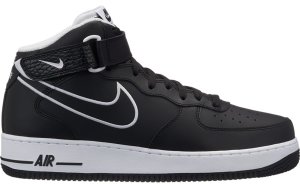 Nike  Air Force 1 Mid Leather Black White Black/White (AQ8650-001)