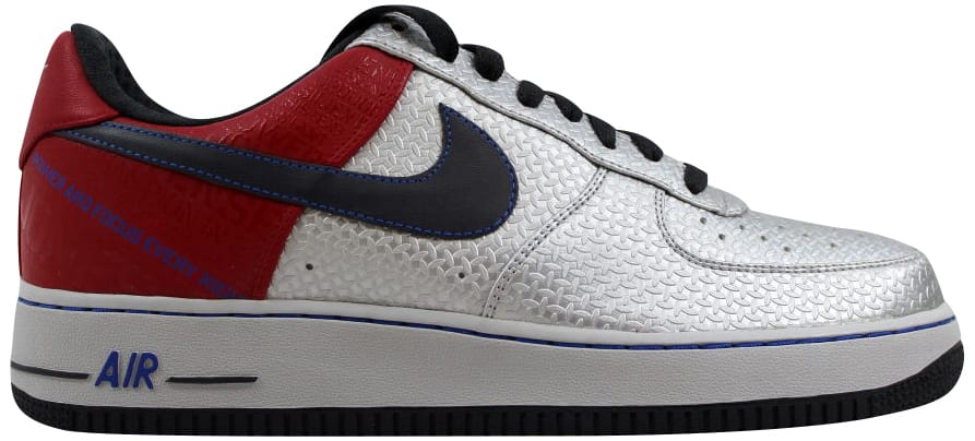 Nike Air Force 1 Premium 07 Jones Original Six Metallic Silver/Anthracite-Varsity Red (315090-001)