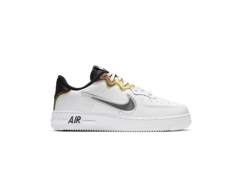 Nike Air Force 1 React LV8 White Glow White/Black/Multi-Color (CN9838-100)