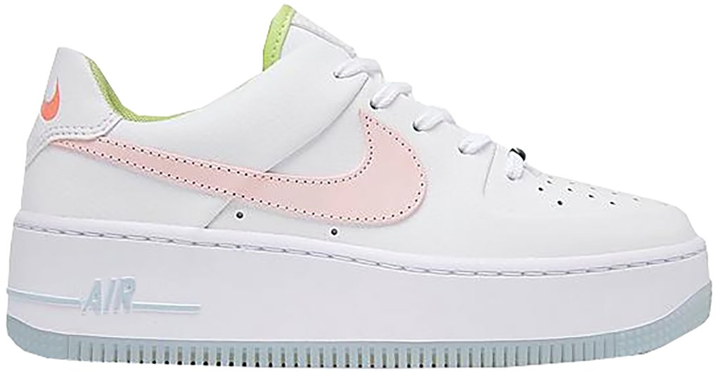 Nike Air Force 1 Sage Low One Of One (W) White/Pink Quartz-Hydrogen Blue-White (CW5566-100)