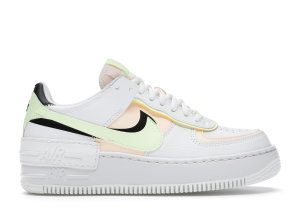 Nike  Air Force 1 Shadow Summit White Barely Volt Crimson Tint (W) Summit White/Black-Barely Volt-Crimson Tint (CI0919-107)