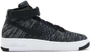 Nike  Air Force 1 Ultra Flyknit Mid Oreo Black/Black-White (817420-004)