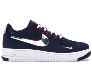 Nike  Air Force 1 Ultra Flyknit Patriots 6X Champs College Navy/University Red-White-Chrome (CU9335-400)