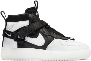 Nike Air Force 1 Utility Mid Orca (GS) Off White/Black-White (AQ3693-100)