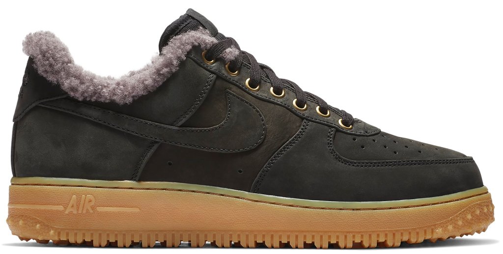 Nike Air Force 1 Winter Black Thunder Grey Gum Black/Black-Thunder Grey-Gum Medium Brown (BV0131-001)