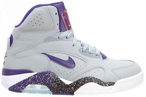 Nike  Air Force 180 Mid Wolf Grey Court Purple Wolf Grey/Court Purple-Electric Orange-White (537330-050)