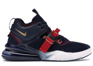 Nike  Air Force 270 Olympic Obsidian/Metallic Gold-Gym Red-White (AH6772-400)