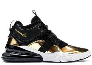 Nike Air Force 270 Think 16 (Gold Standard) Metallic Gold/Black-White (AT5752-700)