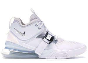 Nike  Air Force 270 White Metallic Silver White/Metallic Silver (AH6772-100)