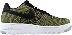Nike Air Force I 1 Flyknit Low Warriors (W) Black/Black-Blue Tint-Game Royal (820256-004)
