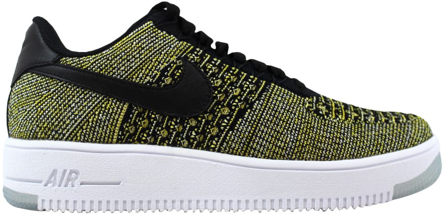 Nike Air Force I 1 Flyknit Low Warriors (W) Black/Black-Blue Tint-Game Royal (820256-004)