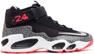 Nike  Air Griffey Max 1 Safari Black/Metallic Silver-White-Atomic Red (586090-001)