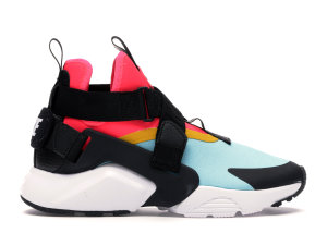 Nike  Air Huarache City Multi-Color (W) Bleached Aqua/Black-Racer Pink (AH6787-400)