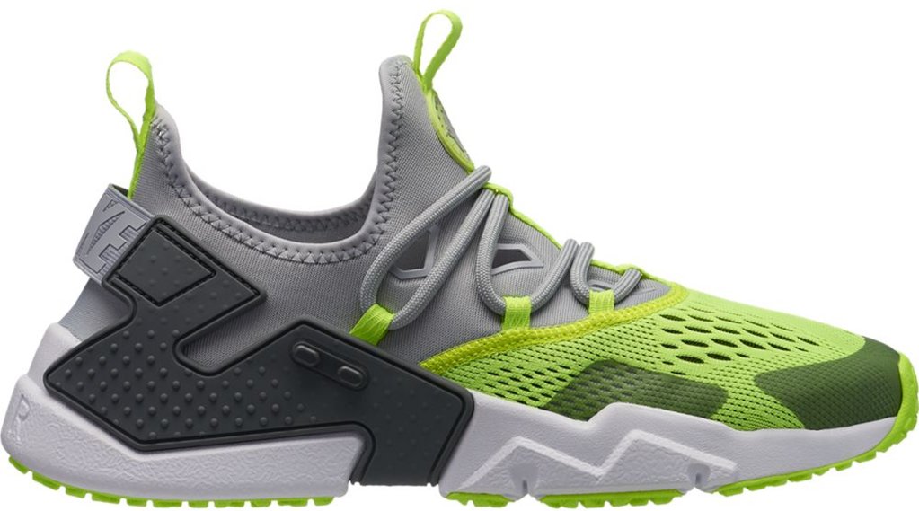 Nike Air Huarache Drift Wolf Grey Volt Wolf Grey/Dark Grey-White-Volt (AO1133-001)