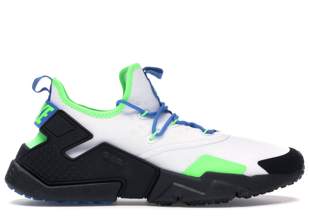 Nike Air Huarache Run Drift Scream Green White/Black-Blue Nebula (AH7334-102)