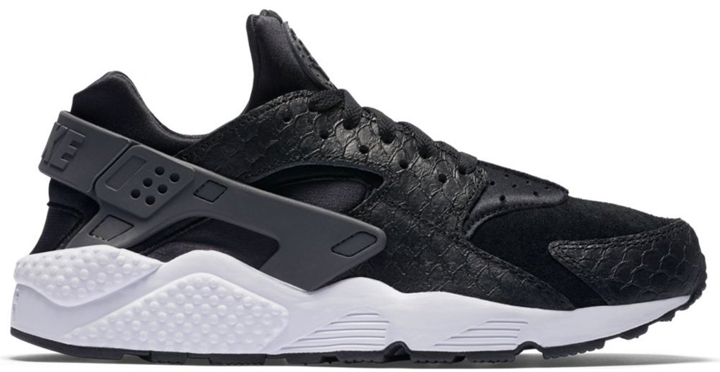 Nike Air Huarache Run Snake Black Dark Grey Black/Dark Grey-White (704830-001)