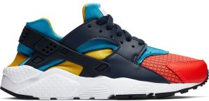 Nike Air Huarache Run Ultra Now Multi-Color (GS) Bright Crimson/Photo Blue-Amarillo-Obsidian (BQ7096-600)