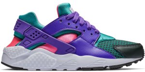 Nike Air Huarache Run Ultra Now Outdoor Green Hyper Grape (GS) Outdoor Green/Cabana-Hyper Pink-Hyper Grape (BQ7096-300)