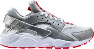 Nike Air Huarache Run Zip Shoe Palace 25th Anniversary Metallic Silver/White-University Red (AR9862-002)