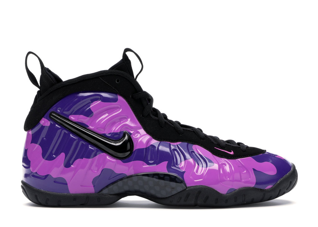 Nike Air Little Posite Pro Purple Camo (GS) Black/Court Purple-Hyper Violet (644792-012)