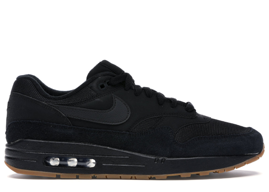Nike Air Max 1 Black Gum Black/Black-Gum Medium Brown-Black (AH8145-007)