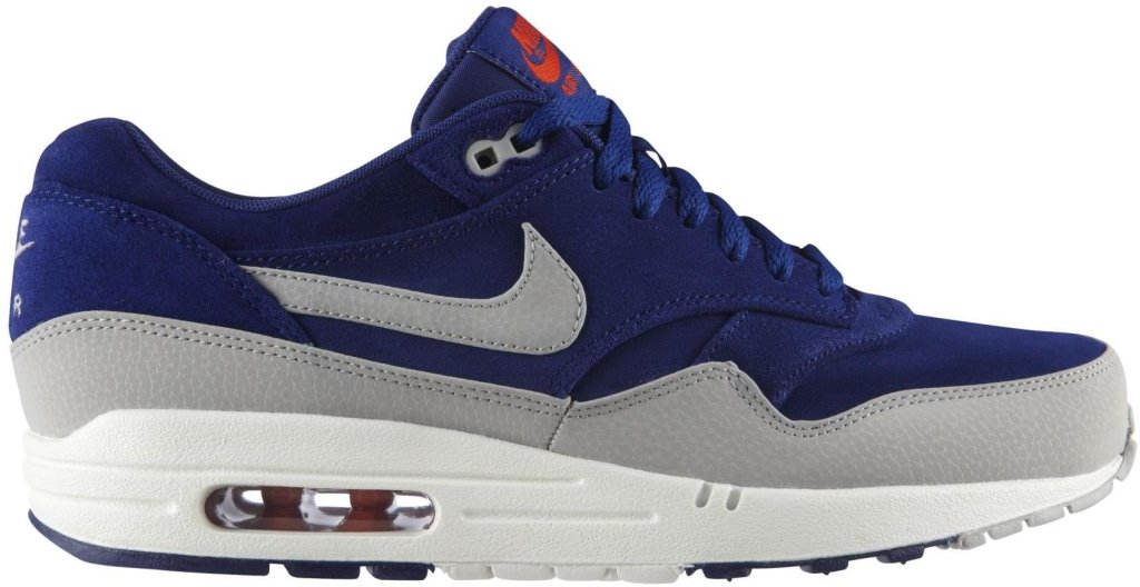 Nike Air Max 1 Deep Royal Granite Deep Royal Blue/Granite-Sail-Team Orange (512033-408)