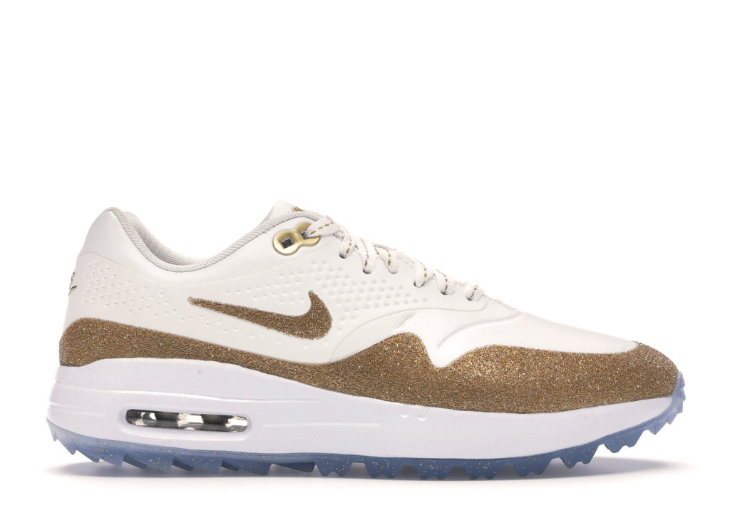 Nike Air Max 1 Golf Swarovski (W) Summit White/White-Metallic Gold (BV0658-111)
