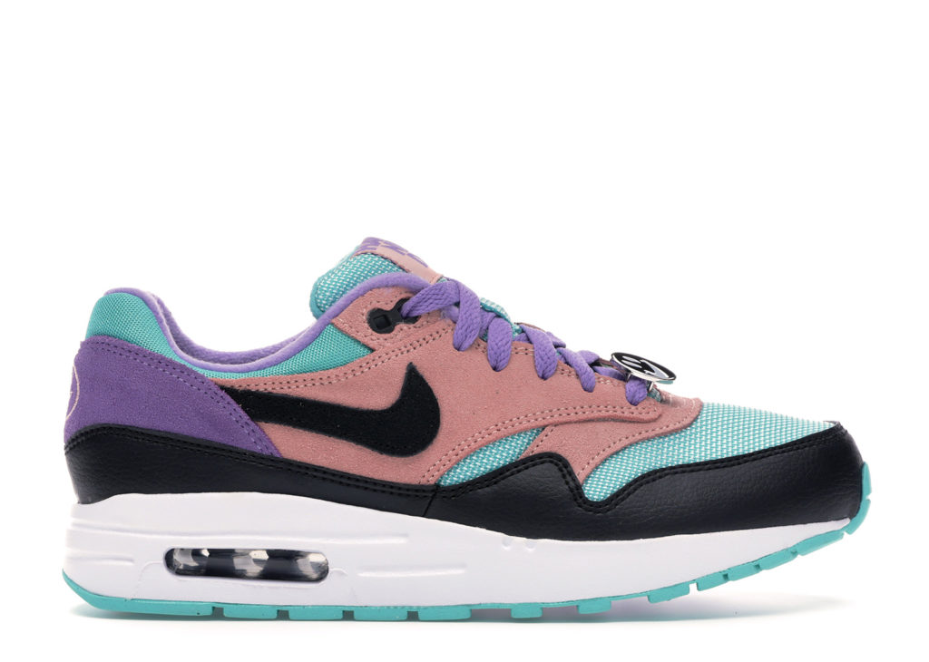 Nike Air Max 1 Have a Day (GS) Black/White-Space Purple-Bleached Coral (AT8131-001)