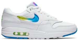 Nike Air Max 1 Jelly Jewel White White/Photo Blue-Lime Blast (AO1021-101)