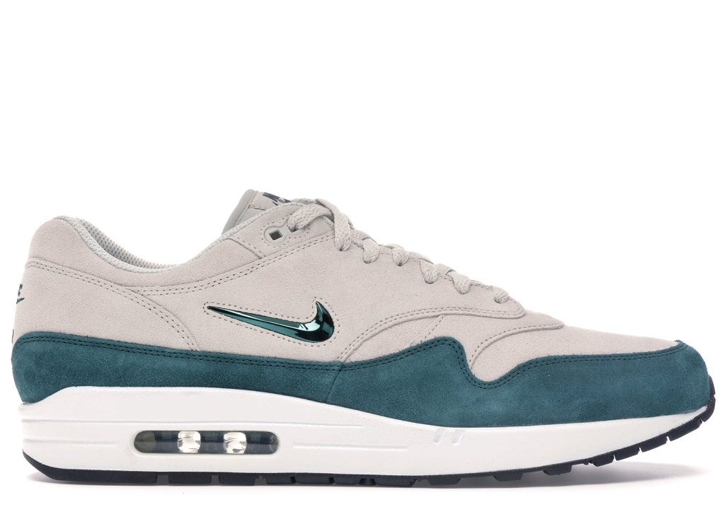 Nike Air Max 1 Jewel Atomic Teal Light Bone/Dark Atomic Teal-White-Black (918354-003)